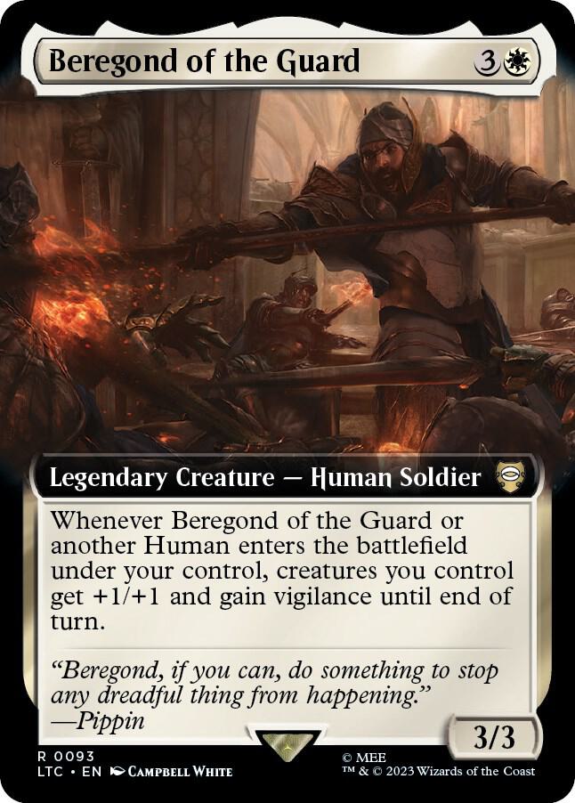 Beregond of the Guard 93 (Commander: The Lord of the Rings: Tales of Middle-earth)  - Extended Art | Good Games Adelaide SA