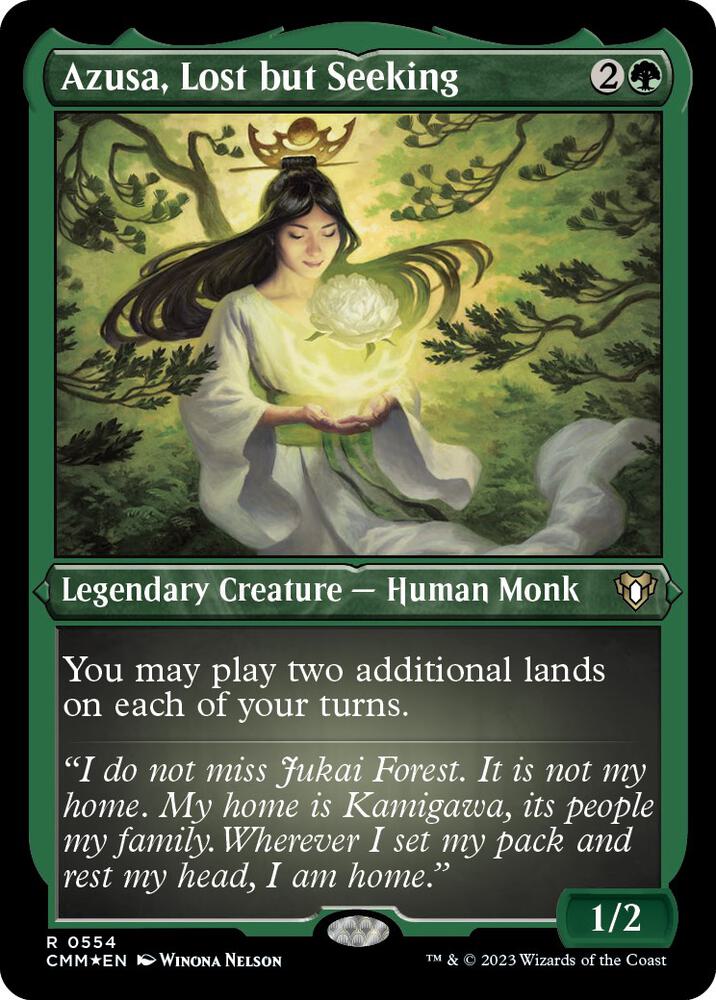 Azusa, Lost but Seeking 554 (Commander Masters)  - Foil | Good Games Adelaide SA