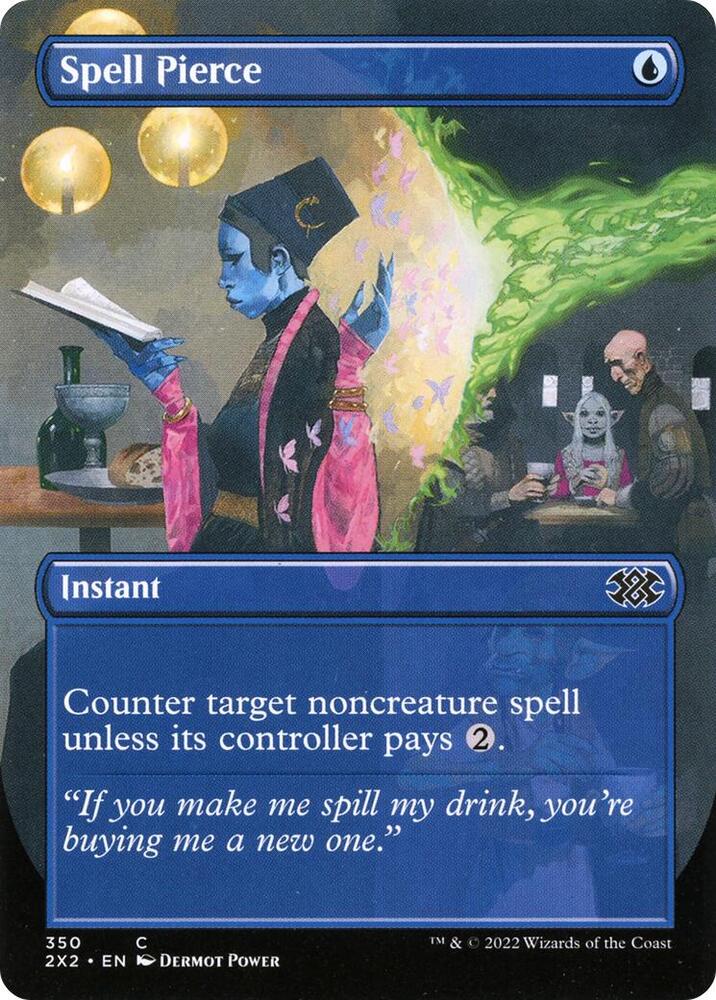 Spell Pierce Borderless 350 (Double Masters 2022)  - Foil | Good Games Adelaide SA