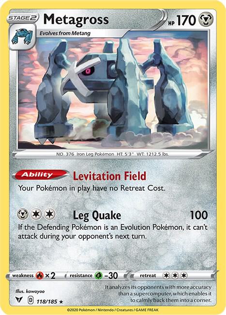 Metagross 118/185 (SWSH04: Vivid Voltage)  - Reverse Holofoil | Good Games Adelaide SA
