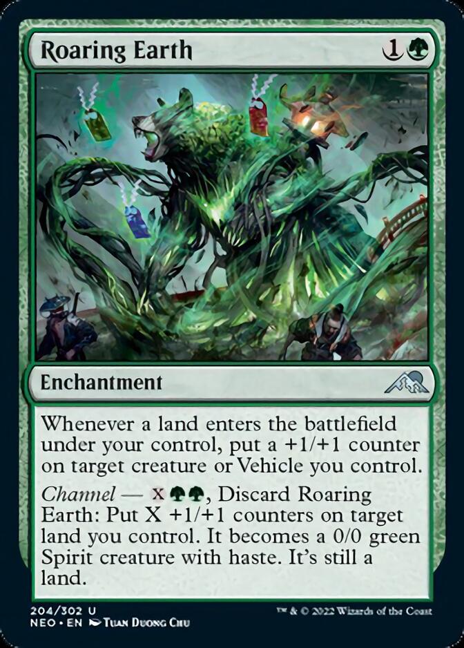 Roaring Earth [Kamigawa: Neon Dynasty] | Good Games Adelaide SA