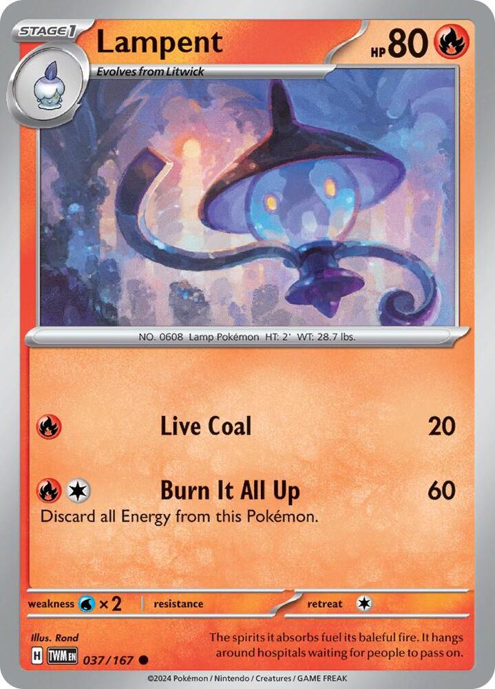 Lampent 037/167 (SV06: Twilight Masquerade)  | Good Games Adelaide SA