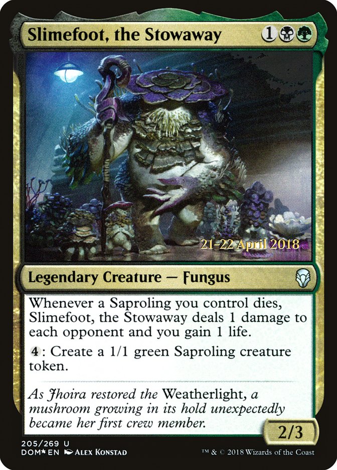 Slimefoot, the Stowaway [Dominaria Promos] | Good Games Adelaide SA