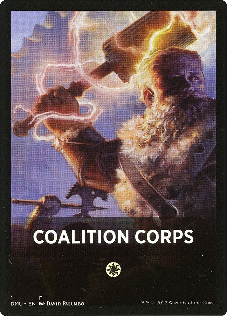 Coalition Corps Theme Card [Dominaria United Tokens] | Good Games Adelaide SA