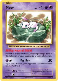 Mew 53 108 XY Evolutions 053/108 (Deck Exclusives)  | Good Games Adelaide SA