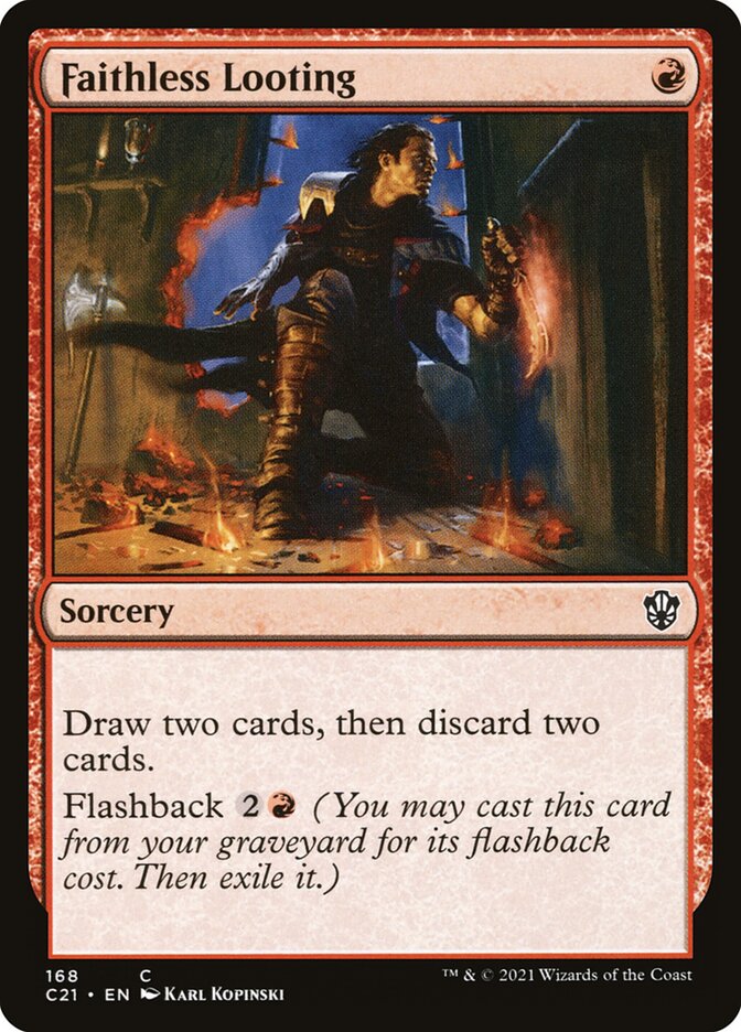Faithless Looting [Commander 2021] | Good Games Adelaide SA