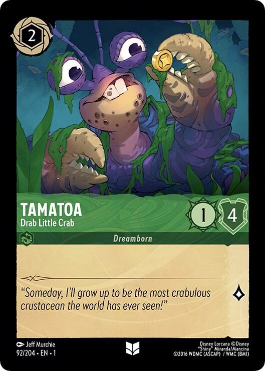 Tamatoa Drab Little Crab 92/204 (The First Chapter)  - Cold Foil | Good Games Adelaide SA