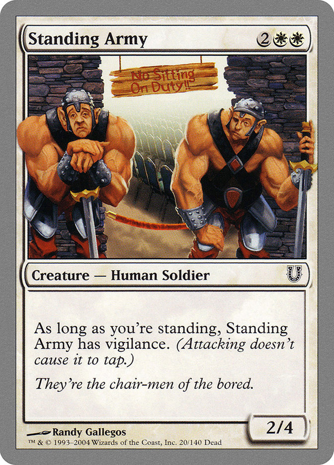 Standing Army 20 (Unhinged)  - Foil | Good Games Adelaide SA