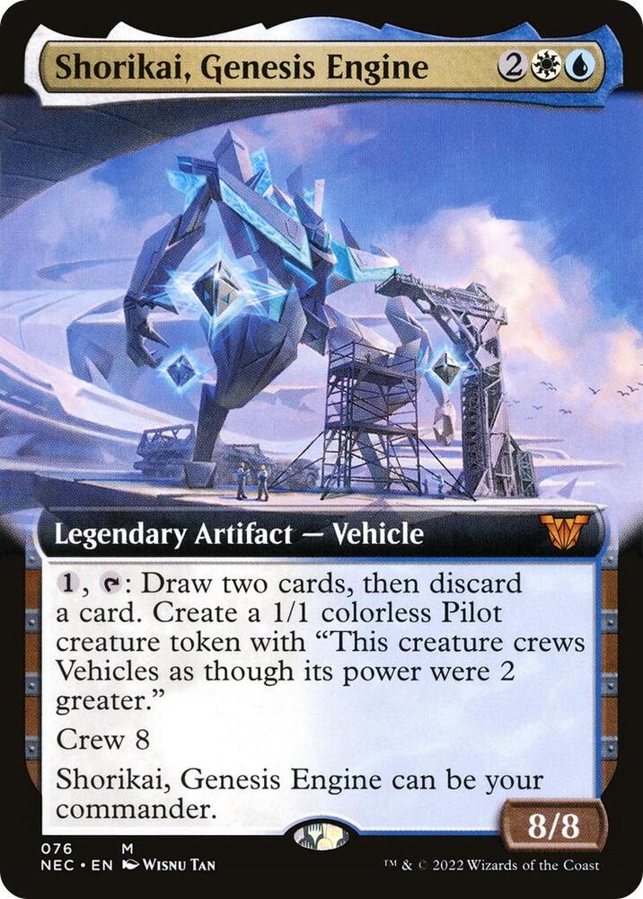 Shorikai, Genesis Engine 76 (Commander: Kamigawa: Neon Dynasty)  - Extended Art | Good Games Adelaide SA