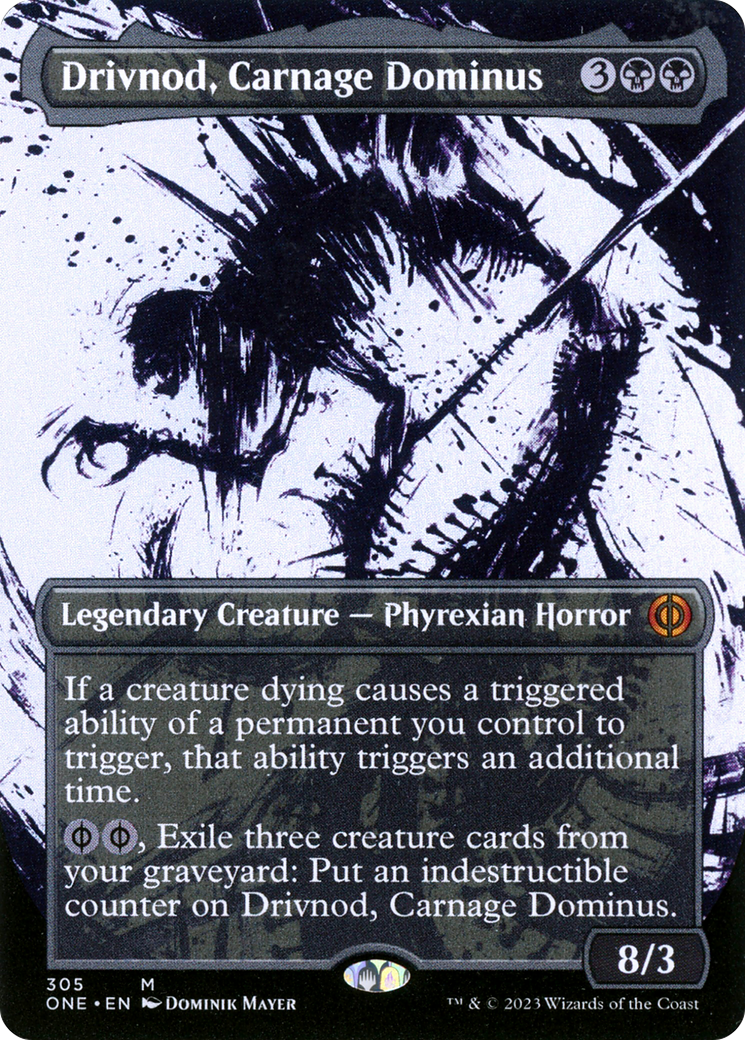 Drivnod, Carnage Dominus (Borderless Ichor) [Phyrexia: All Will Be One] | Good Games Adelaide SA