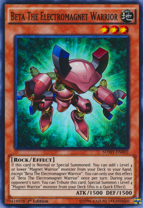 Beta The Electromagnet Warrior [SDMY-EN002] Super Rare | Good Games Adelaide SA