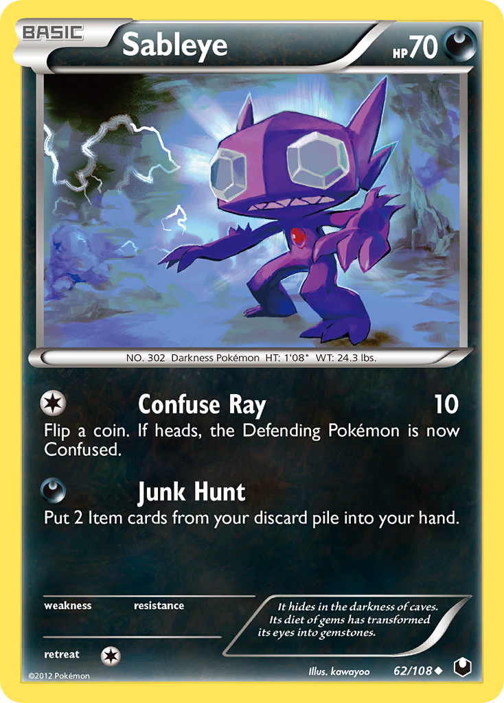 Sableye (62/108) [Black & White: Dark Explorers] | Good Games Adelaide SA