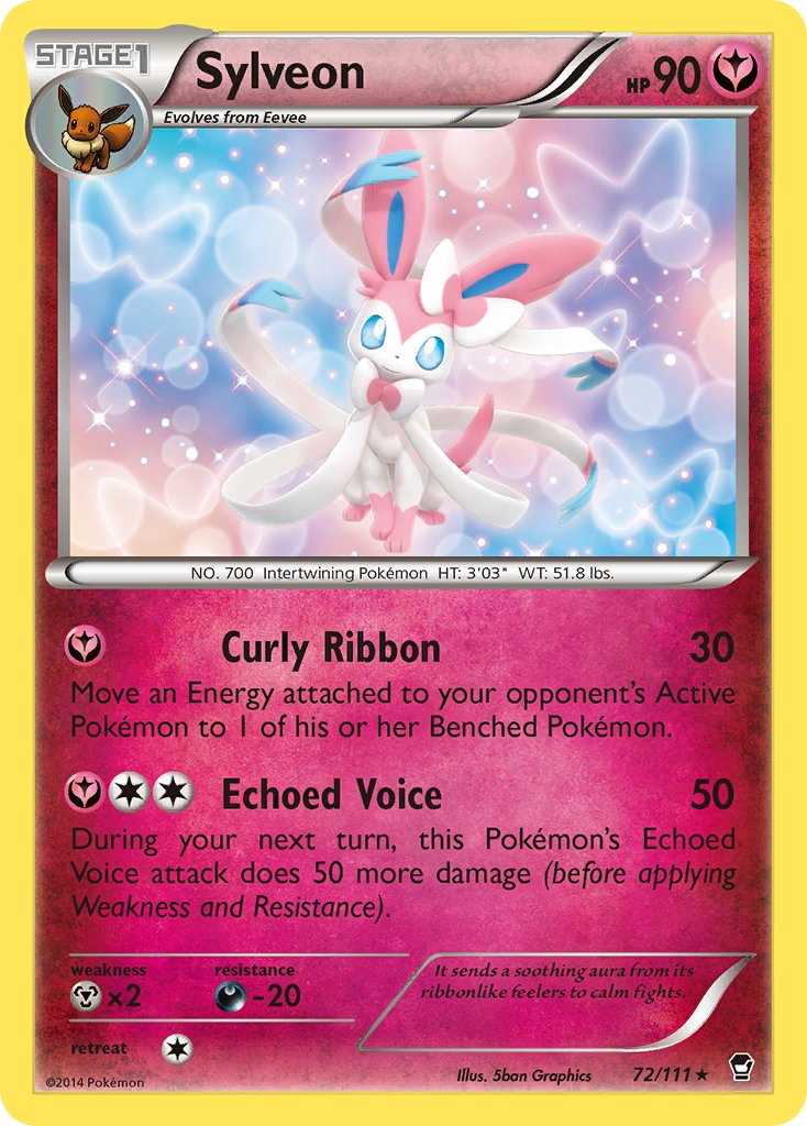 Sylveon (72/111) (Theme Deck Exclusive) [XY: Furious Fists] | Good Games Adelaide SA