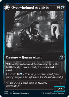 Overwhelmed Archivist // Archive Haunt [Innistrad: Double Feature] | Good Games Adelaide SA