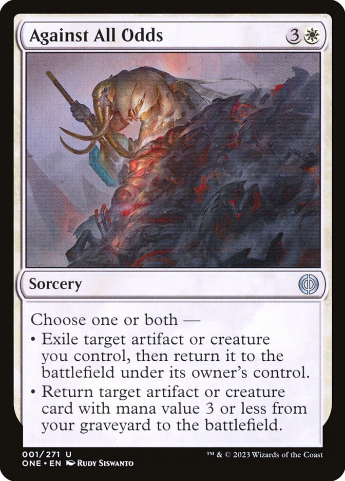 Against All Odds 1 (Phyrexia: All Will Be One)  - Foil | Good Games Adelaide SA