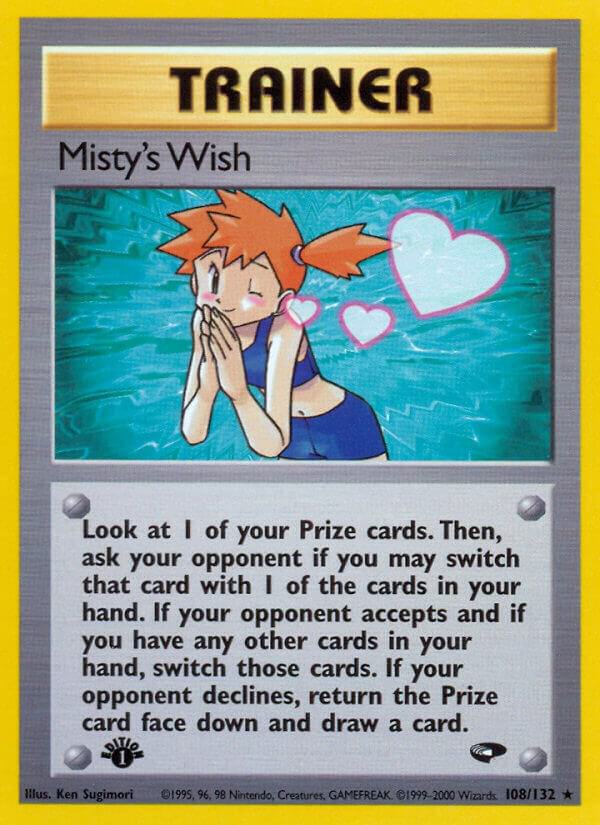 Misty's Wish 108/132 (Gym Challenge)  - 1st Edition | Good Games Adelaide SA