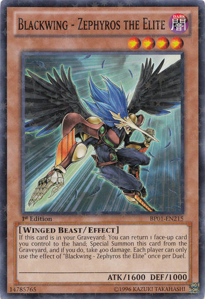 Blackwing - Zephyros the Elite [BP01-EN215] Starfoil Rare | Good Games Adelaide SA