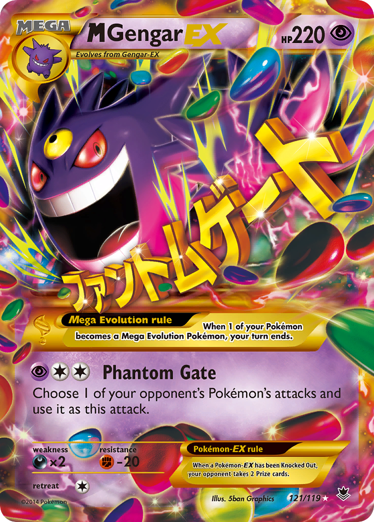 M Gengar EX (121/119) [XY: Phantom Forces] | Good Games Adelaide SA