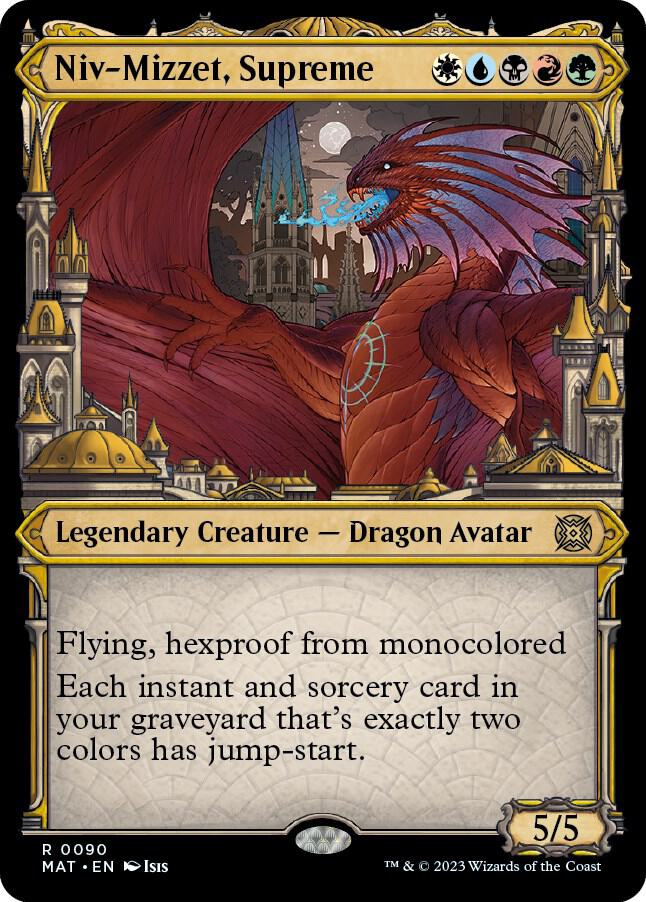 Niv-Mizzet, Supreme 90/50 (March of the Machine: The Aftermath)  - Showcase Foil | Good Games Adelaide SA