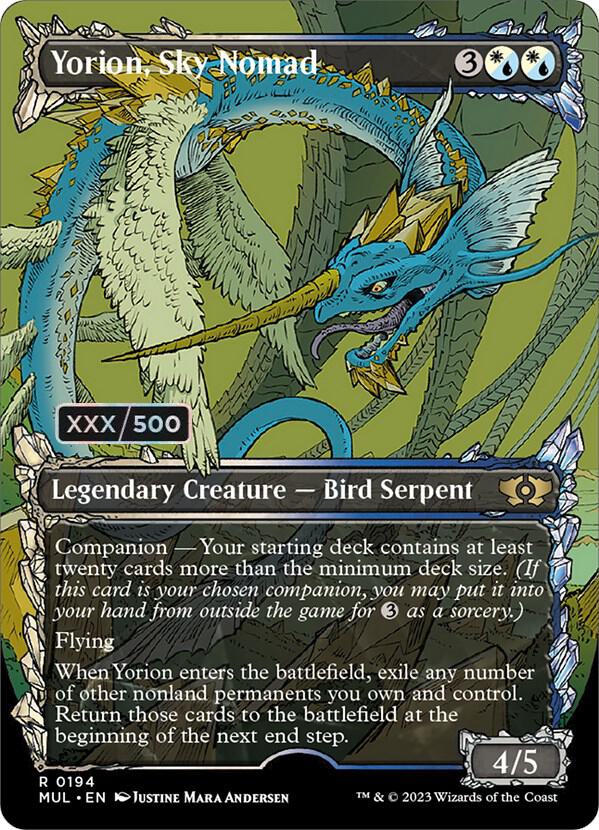 Yorion, Sky Nomad Serialized 194 (March of the Machine: Multiverse Legends)  - Double Rainbow Foil | Good Games Adelaide SA