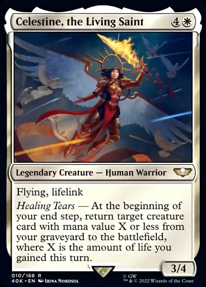 Celestine, the Living Saint [Universes Beyond: Warhammer 40,000] | Good Games Adelaide SA