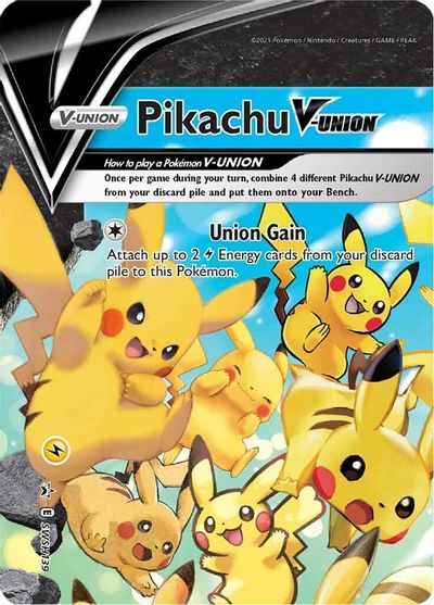 Pikachu V-UNION (SWSH139) (Celebrations) [Sword & Shield: Black Star Promos] | Good Games Adelaide SA