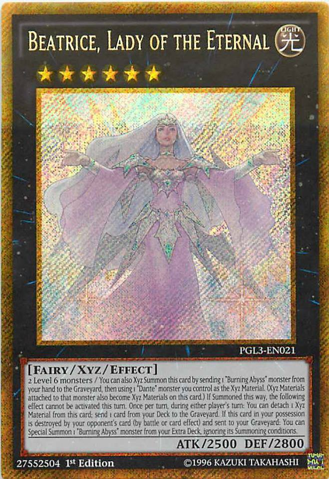 Beatrice, Lady of the Eternal [PGL3-EN021] Gold Secret Rare | Good Games Adelaide SA