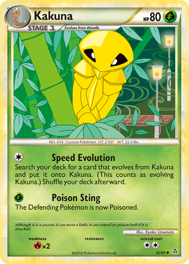 Kakuna (32/95) [HeartGold & SoulSilver: Unleashed] | Good Games Adelaide SA