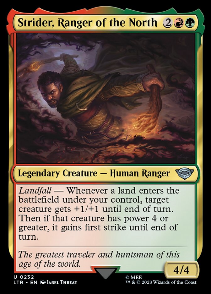 Strider, Ranger of the North 232 (Universes Beyond: The Lord of the Rings: Tales of Middle-earth)  - Foil | Good Games Adelaide SA