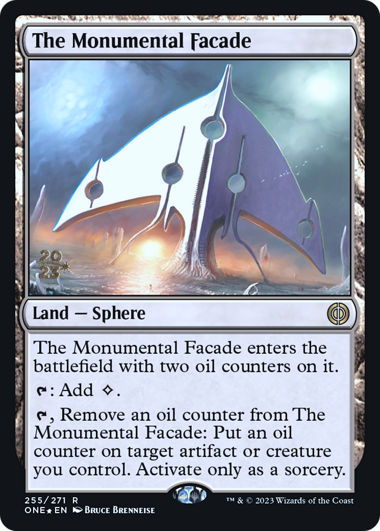The Monumental Facade [Phyrexia: All Will Be One Prerelease Promos] | Good Games Adelaide SA