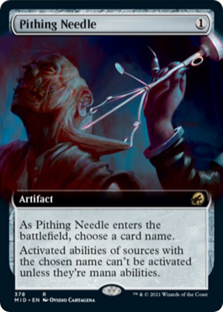Pithing Needle Extended Art 378 (Innistrad: Midnight Hunt)  | Good Games Adelaide SA