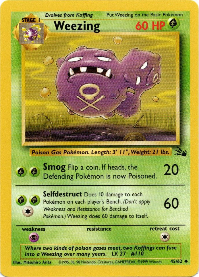 Weezing (45/62) [Fossil Unlimited] | Good Games Adelaide SA