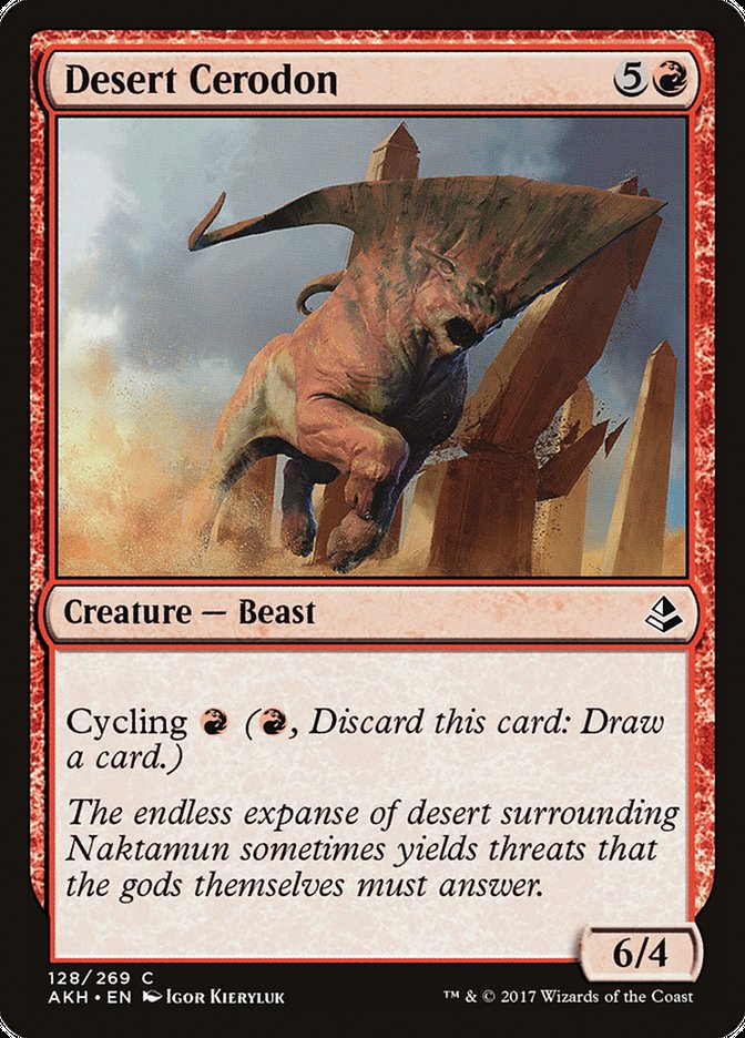 Desert Cerodon 128 (Amonkhet)  - Foil | Good Games Adelaide SA