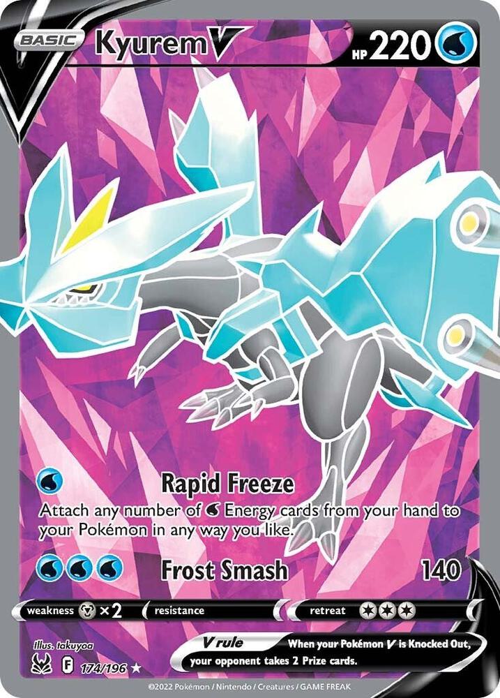 Kyurem V Full Art 174/196 (SWSH11: Lost Origin)  - Holofoil | Good Games Adelaide SA