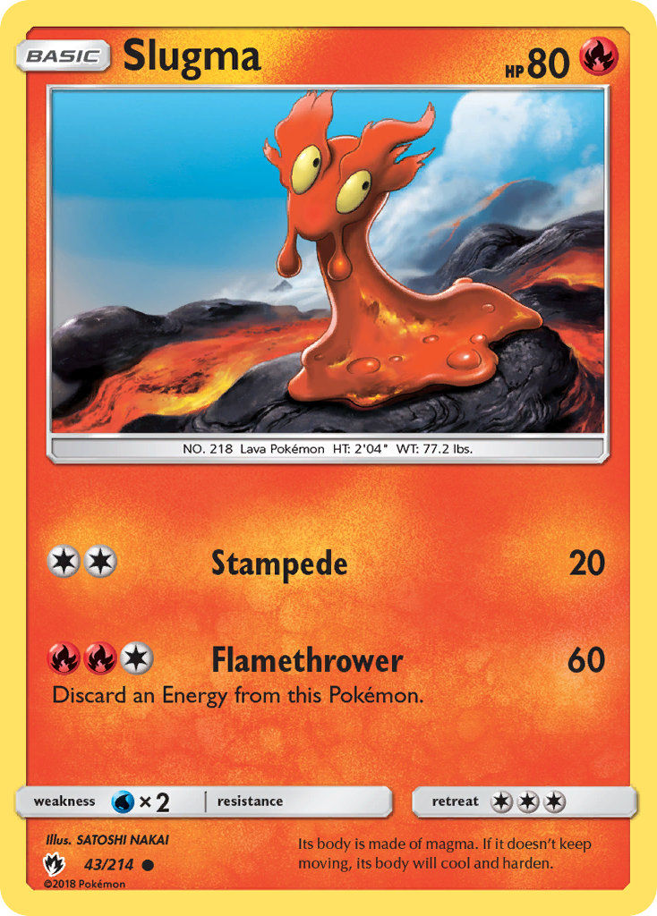 Slugma (43/214) [Sun & Moon: Lost Thunder] | Good Games Adelaide SA