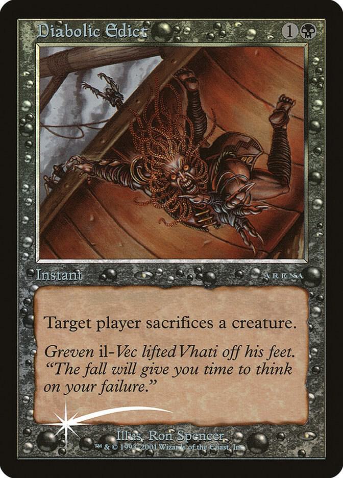 Diabolic Edict  (Arena Promos)  - Foil | Good Games Adelaide SA