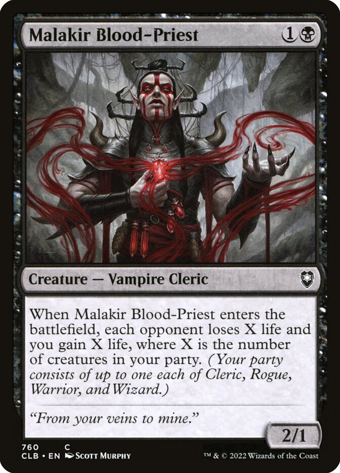 Malakir Blood-Priest 760 (Commander Legends: Battle for Baldur's Gate)  | Good Games Adelaide SA