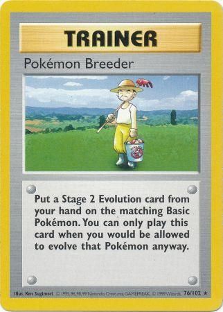 Pokemon Breeder (76/102) [Base Set Shadowless Unlimited] | Good Games Adelaide SA