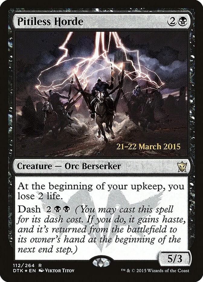 Pitiless Horde 112 (Prerelease Cards)  - Foil | Good Games Adelaide SA