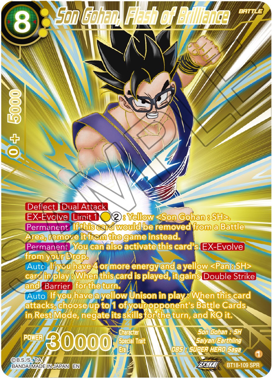 Son Gohan, Flash of Brilliance (SPR) (BT18-113) [Dawn of the Z-Legends] | Good Games Adelaide SA