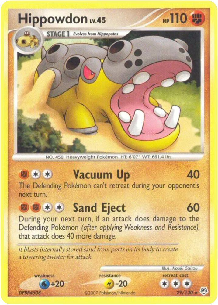 Hippowdon 29/130 (Diamond and Pearl)  | Good Games Adelaide SA