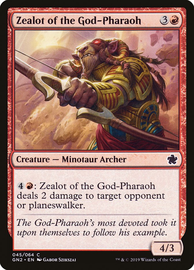 Zealot of the God-Pharaoh 45 (Magic Game Night 2019)  | Good Games Adelaide SA