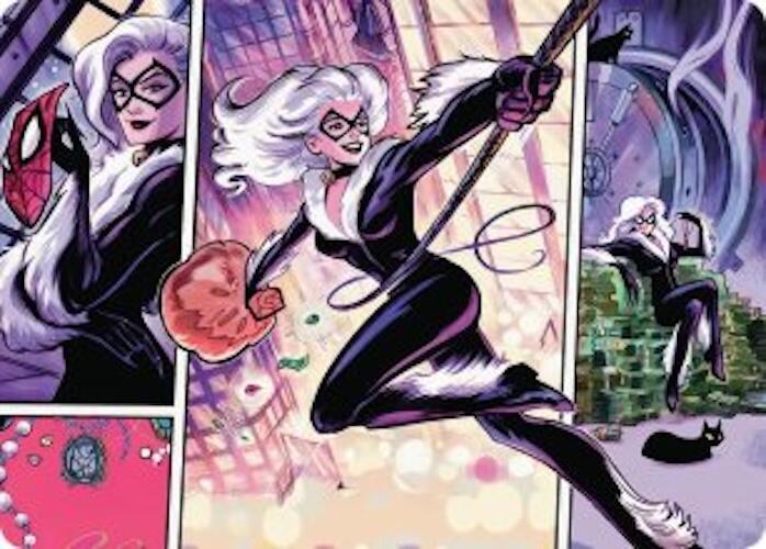 Black Cat Cunning Thief Art Card 44 (Art Series: Marvel's Spider-Man)  | Good Games Adelaide SA