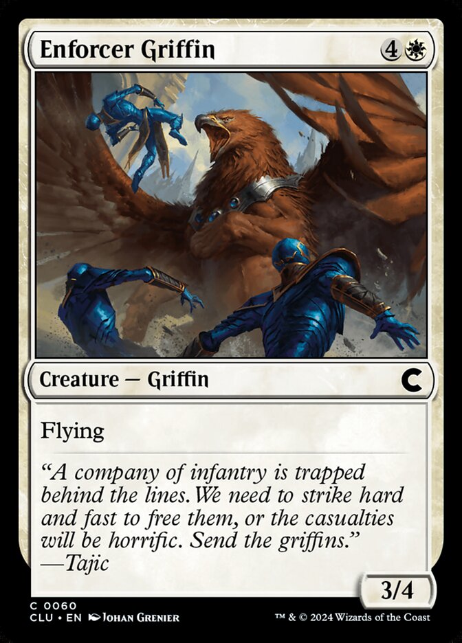 Enforcer Griffin 60 (Ravnica: Clue Edition)  | Good Games Adelaide SA