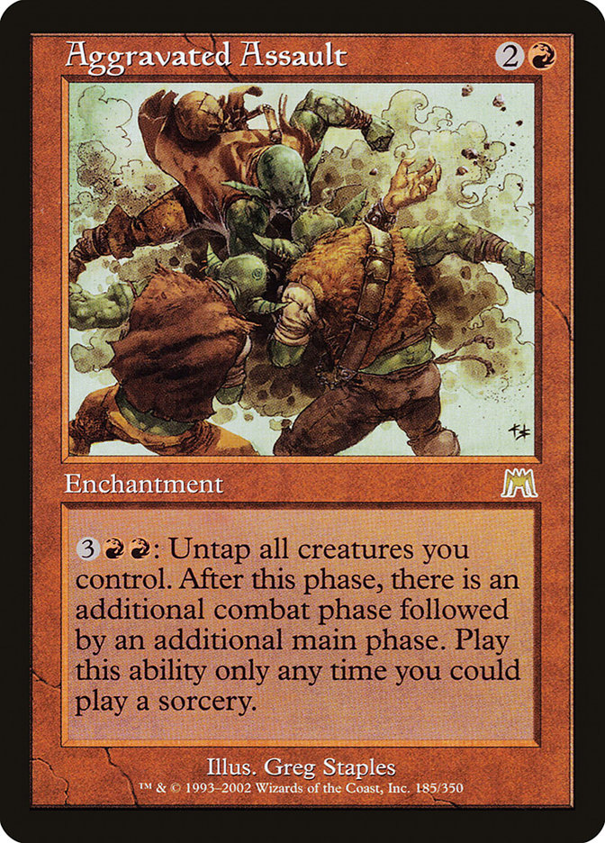 Aggravated Assault 185 (Onslaught)  - Foil | Good Games Adelaide SA
