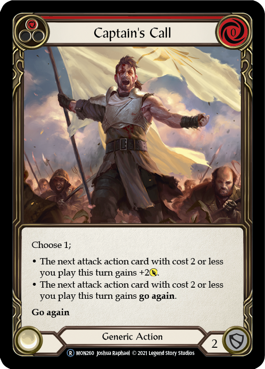 Captain's Call (Red) [U-MON260-RF] Unlimited Rainbow Foil | Good Games Adelaide SA