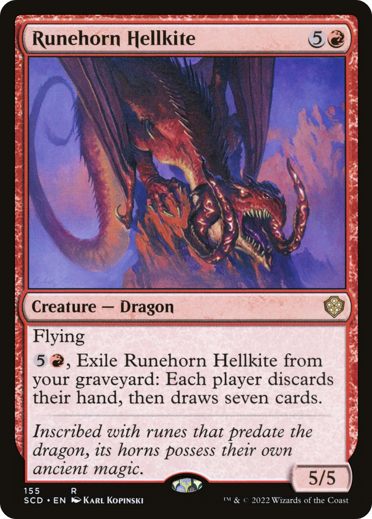Runehorn Hellkite [Starter Commander Decks] | Good Games Adelaide SA