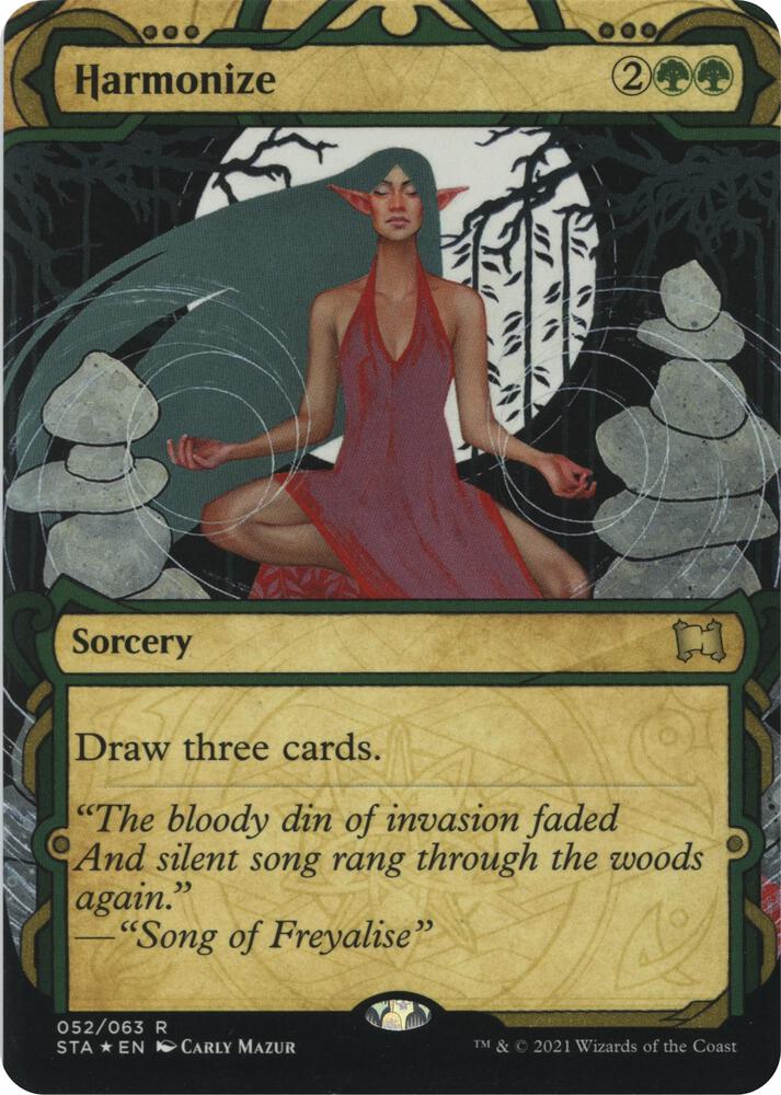 Harmonize Foil Etched 52 (Strixhaven: Mystical Archives)  - Foil | Good Games Adelaide SA