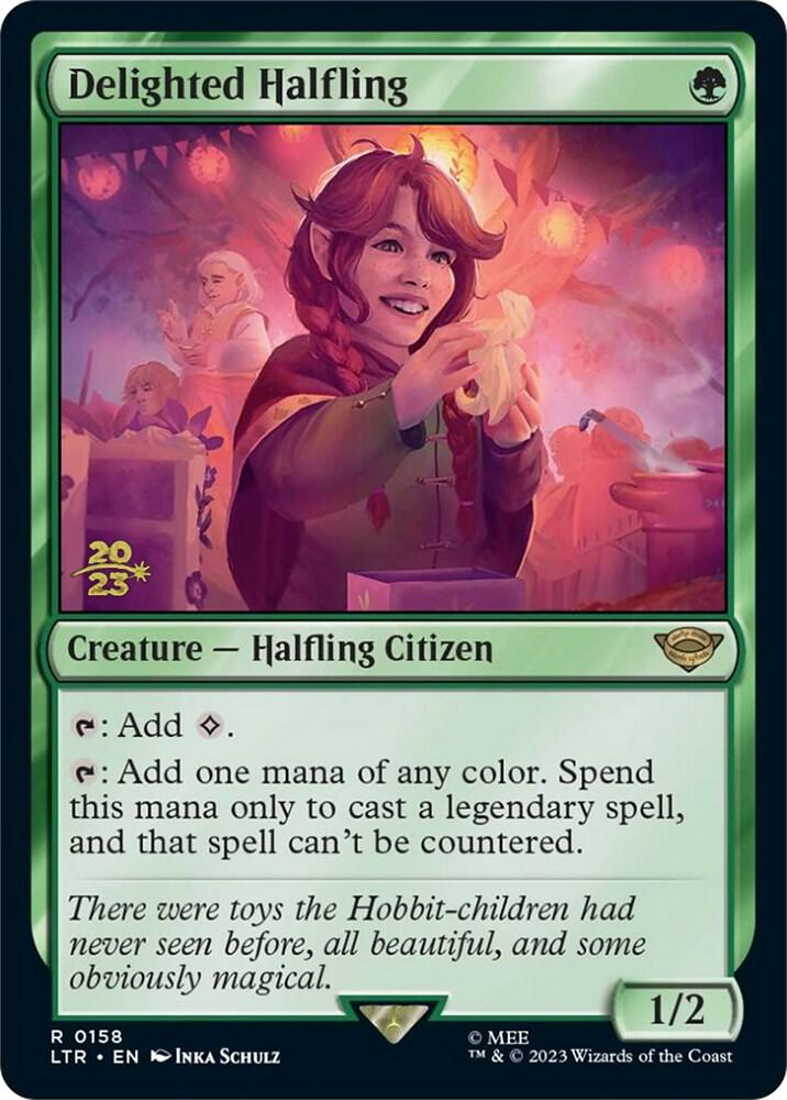 Delighted Halfling 0158 158 (Prerelease Cards)  - Foil | Good Games Adelaide SA