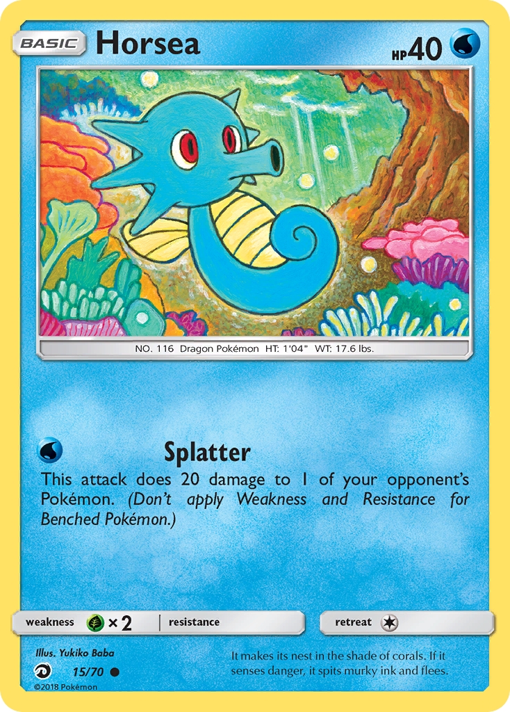 Horsea (15/70) [Sun & Moon: Dragon Majesty] | Good Games Adelaide SA